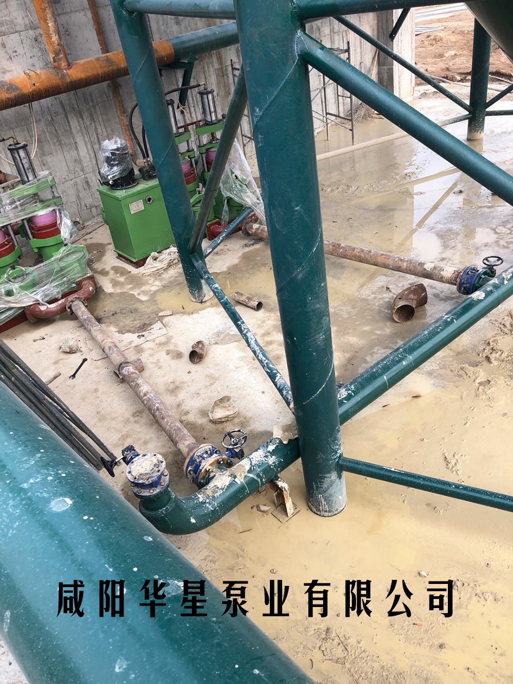 洗沙壓濾機(jī)進(jìn)料泵和反清沉淀罐鏈接