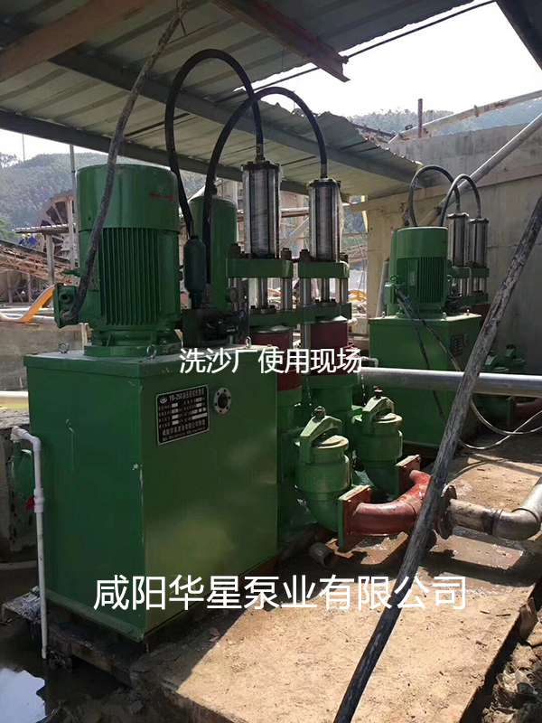 洗沙場(chǎng)使用華星YBH300-60陶瓷柱塞泥漿泵現(xiàn)場(chǎng)-客戶案例-02